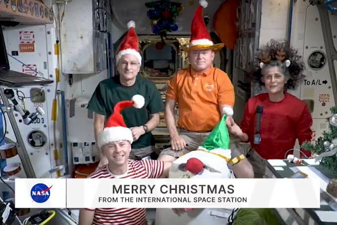 NASA Space Station, celebrated in Christmas