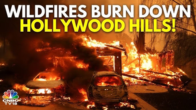 most exclusive neighborhoods Hollywood stars left their homes to the Flames. None of the fires have yet been brought under control.